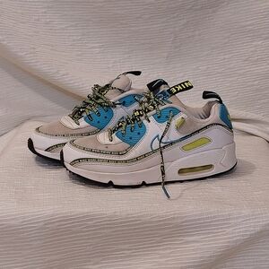 Nike Kids' Blue, White, and Yellow Sneakers